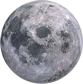 Lune vue de face